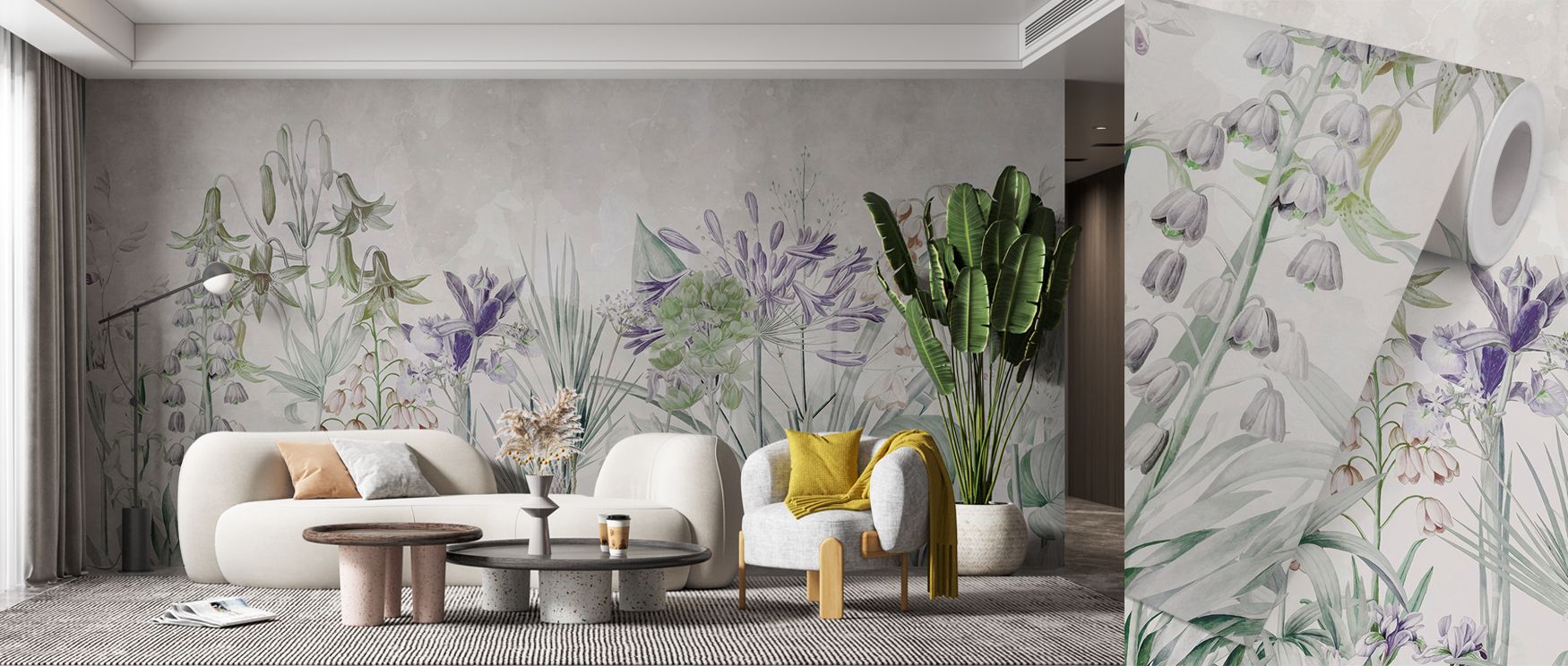 Field of Dreams Deep Purple Wallpaper enriches homes with mystical resonance, surrounding interiors with calm tones. Bedrooms, offices, or stylish living areas glow with serenity, balance, and cultural pride, creating retreats enriched with timeless artis