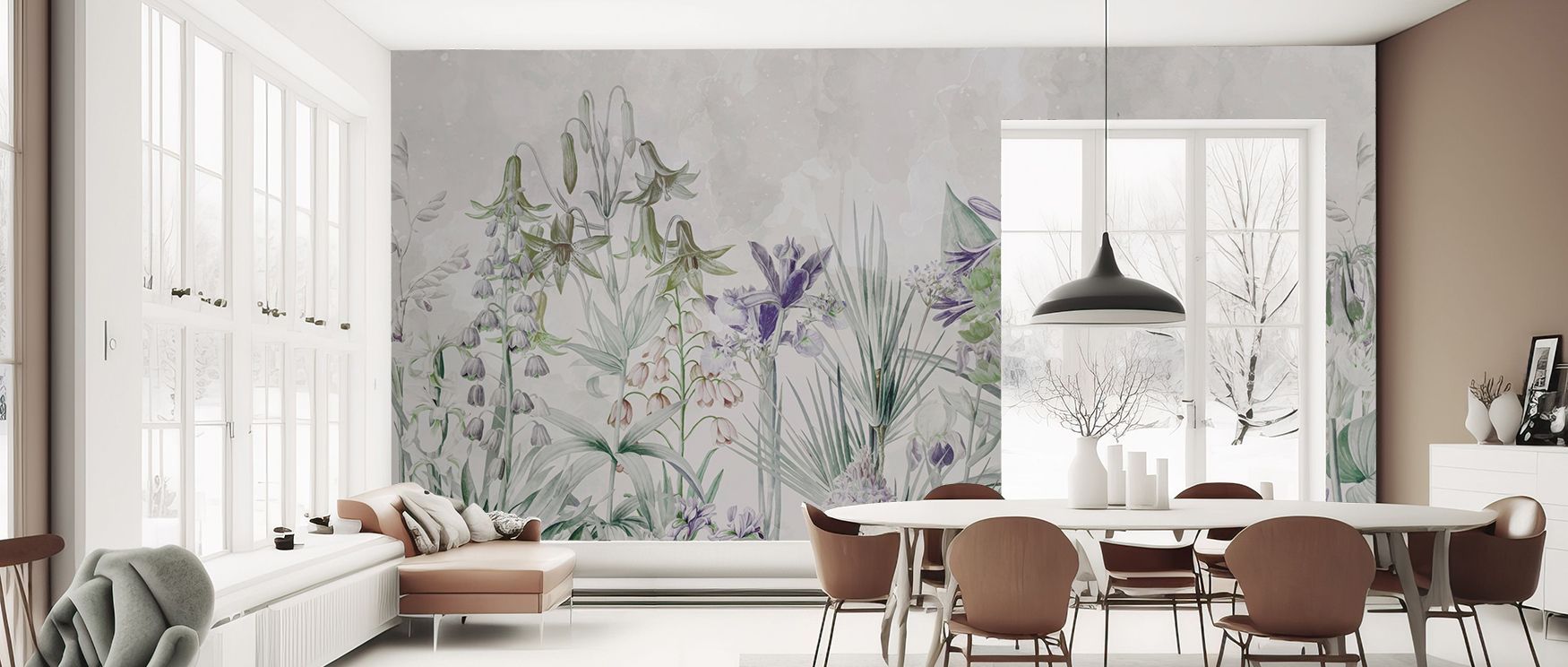 In Field of Dreams Deep Purple Wallpaper, radiant tones highlight mystical fields, surrounding interiors with calm resonance. Homes glow with serenity and balance, enriching bedrooms, offices, or stylish family areas with inspiration and cultural resonanc