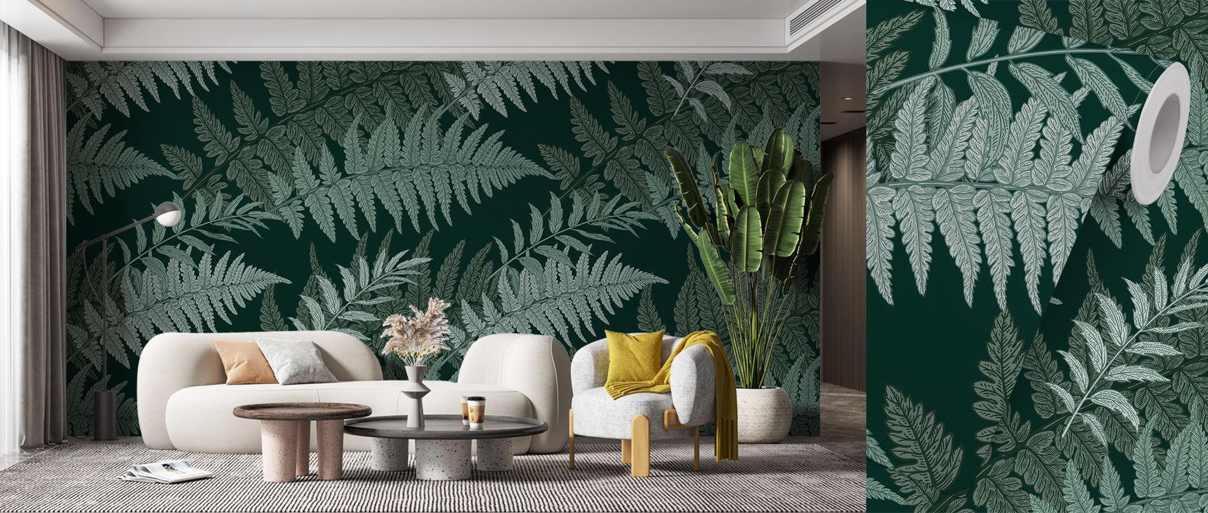 The Flying Retro Herbs Wallpaper enriches homes with whimsical resonance, presenting herbs in radiant tones. Interiors glow with serenity, balance, and charm, as bedrooms, kitchens, or offices are enriched with cultural resonance.