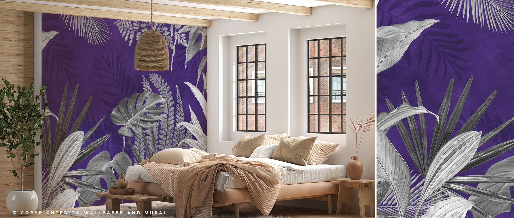 Delicate artistry defines Frosty Leaves Wallpaper with its icy botanical theme. Patterns suggest frost-kissed leaves layered in harmony. Shaded contrasts add dimension, emphasizing elegance. The composition creates calmness in interiors. Its mood resonate