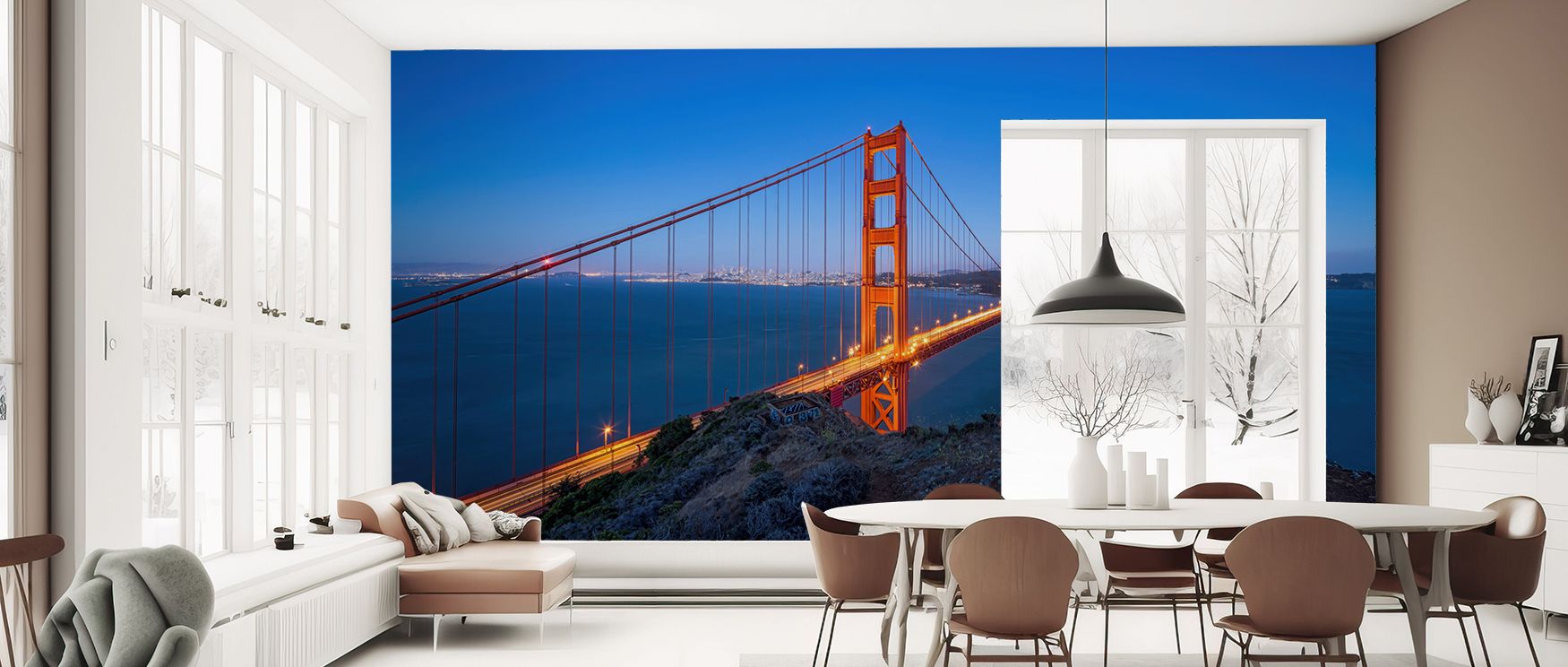 Expressive structure defines Golden Gate Bridge Wallpaper, where sweeping forms reflect cultural pride. The imagery highlights grandeur, layered with depth and rhythm. Each surface conveys strength and creativity. Its artistry builds atmosphere of explora