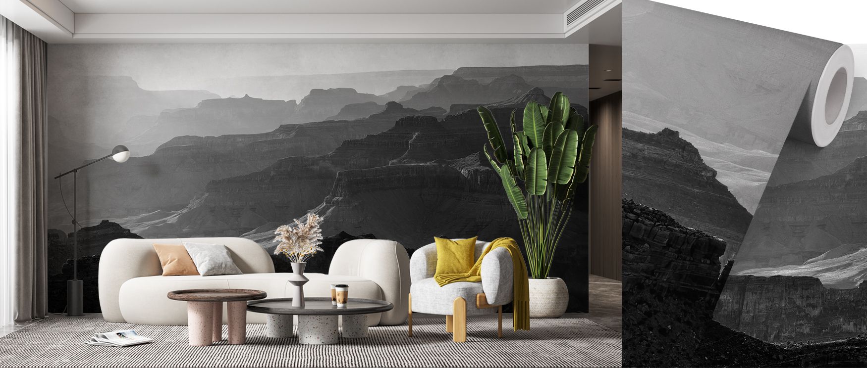 Grand Canyon Park Yavapai Point Wallpaper portrays natural grandeur with layered imagery. Cliffs appear bold, textured with depth. Earthy tones enhance surfaces, highlighting rhythm. The design conveys perspective and awe. Its artistry fills interiors wit