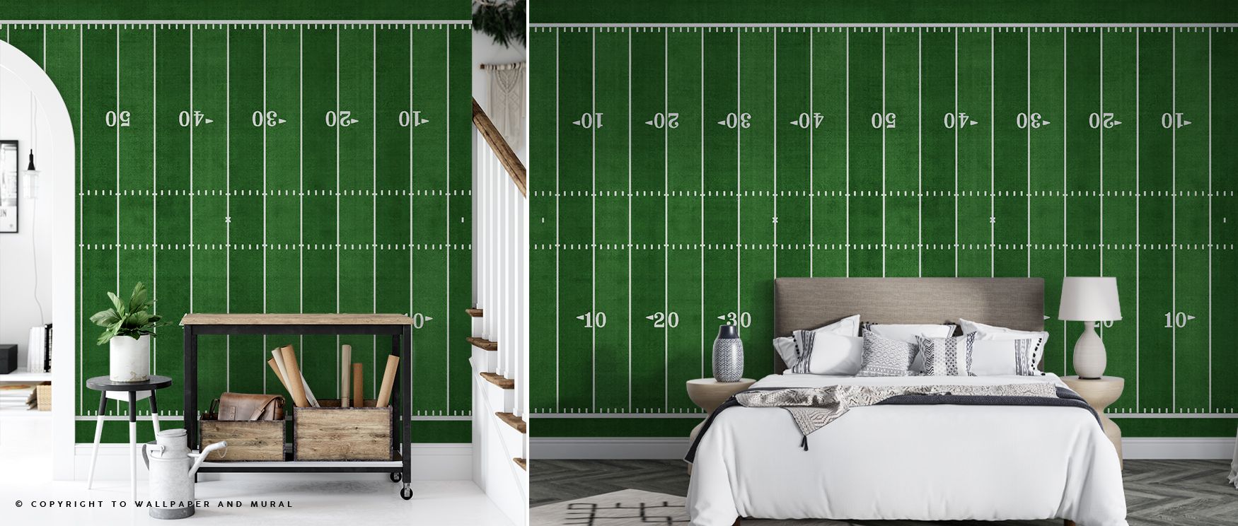 Gridiron Wallpaper conveys power with motion-rich imagery layered in dynamic compositions. Shapes suggest drive, while tones reflect boldness. The design resonates with competition and artistry. Its visual rhythm uplifts interiors. For a living room, it b