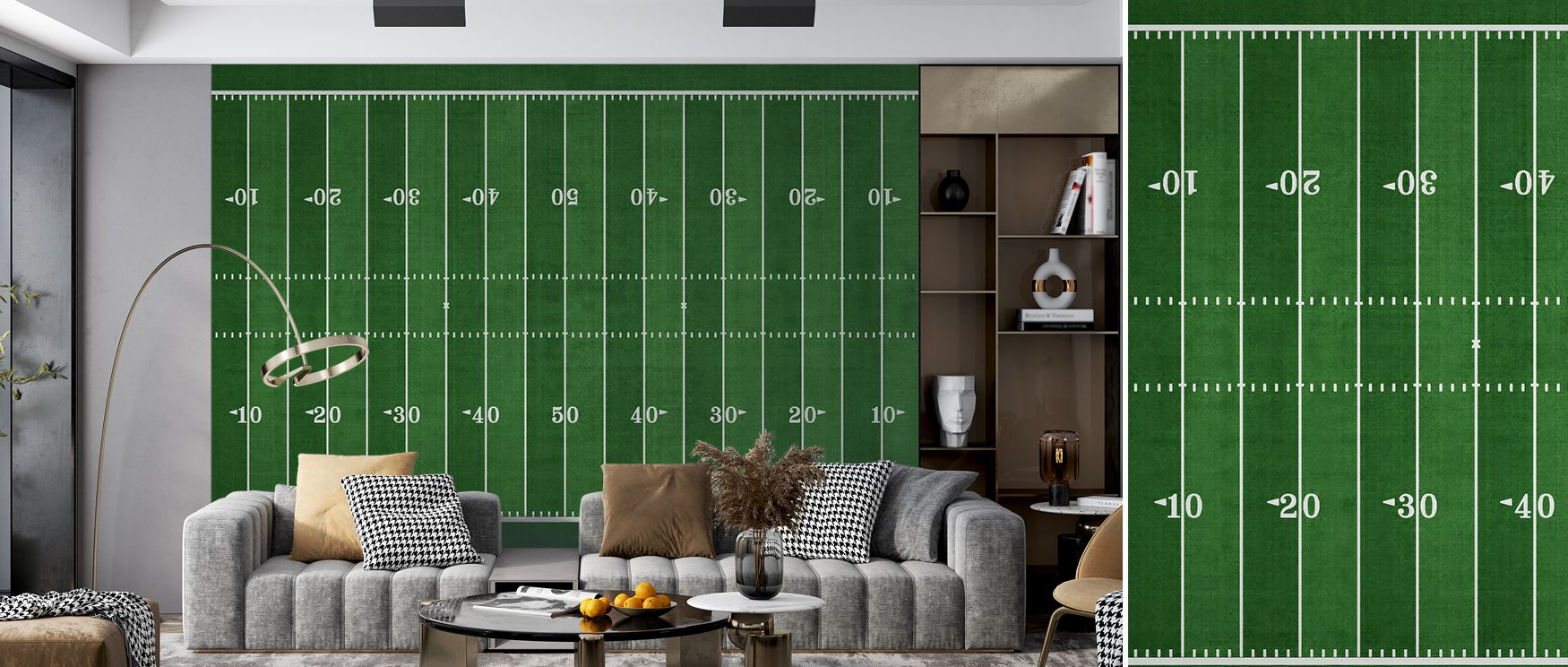 Sport-inspired artistry flows in Gridiron Wallpaper with imagery layered into dynamic rhythm. Each detail conveys power, reflecting dedication. The palette enhances vitality with boldness. Its composition celebrates energy of football. A living room benef