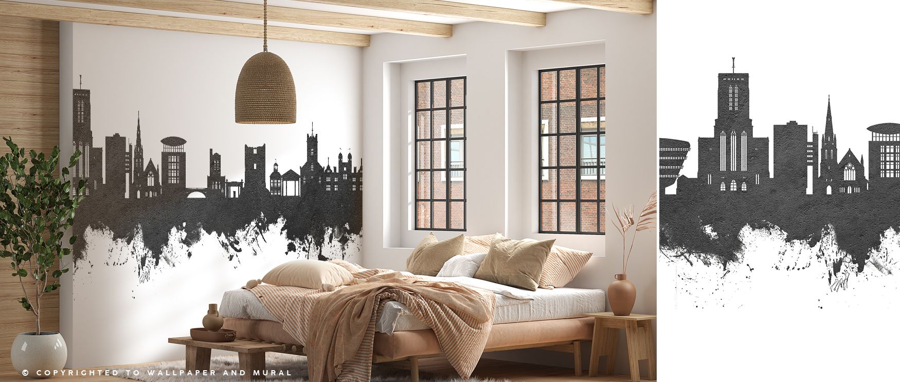 The artistry of Guildford England Skyline Black & White Wallpaper reflects minimal elegance with bold silhouettes. Each line conveys strength, layered in depth. The design highlights cultural heritage while maintaining modern flair. Its monochrome palette
