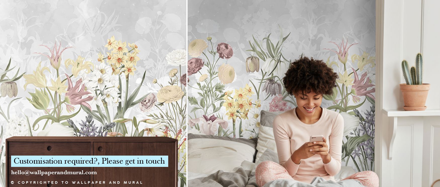 The artistry of Happy Spring Flowers Grey Wallpaper highlights blossoms layered with tonal balance. Each petal reflects delicacy, while composition conveys rhythm. Its imagery resonates with creativity. The palette adds freshness. Interiors become enriche