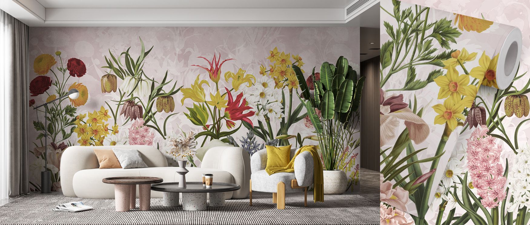 The vibrancy of Happy Spring Flowers Wallpaper emerges through petals layered into rhythmic imagery. Each form highlights charm and freshness. Its palette conveys optimism, balancing depth with lightness. The design enriches atmosphere. Interiors gain che