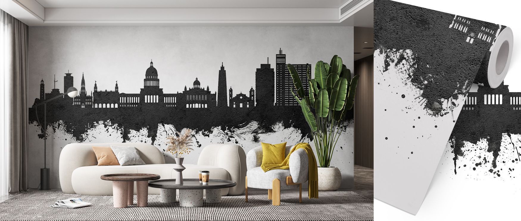 Heritage resonates in Havana Cuba Skyline Black & White Wallpaper with monochrome imagery highlighting rhythm. Each detail conveys pride. Its palette reflects balance. The design resonates with sophistication. Interiors gain refinement. An office thrives 