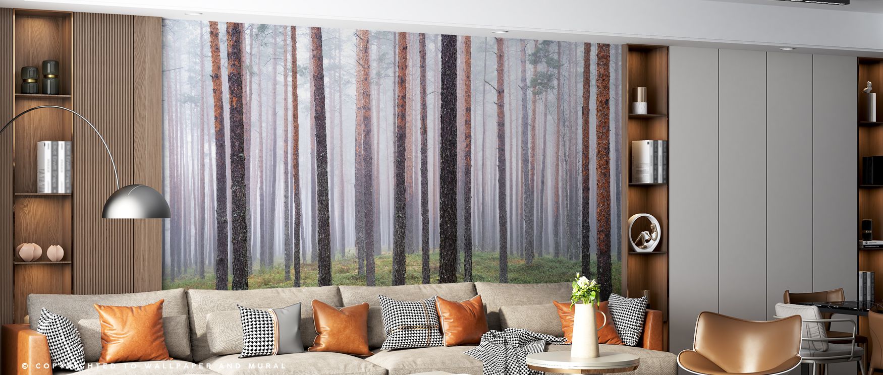 Expressive tones highlight Hide and Seek Forest Wallpaper with whimsical trees layered into rhythmic forms. Each motif conveys creativity and charm. The design reflects exploration. Its imagery inspires reflection. Interiors benefit from its playfulness. 
