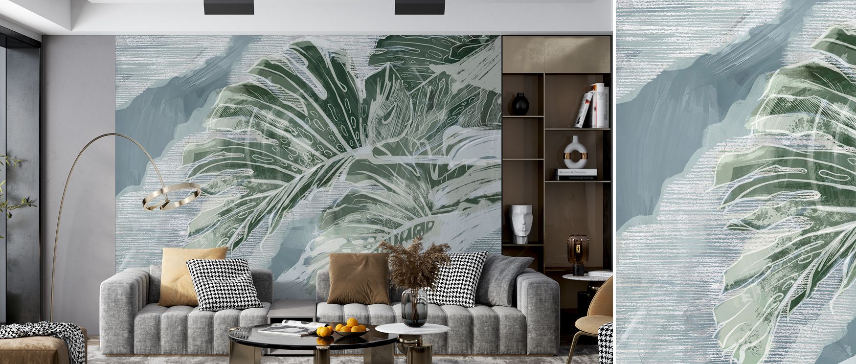 Expressive rebellion flows in High Grunge Leaves Wallpaper, where florals combine with grunge texture. Each motif highlights individuality. Its palette reflects depth. The design conveys artistic boldness. Interiors thrive under its presence. An office be