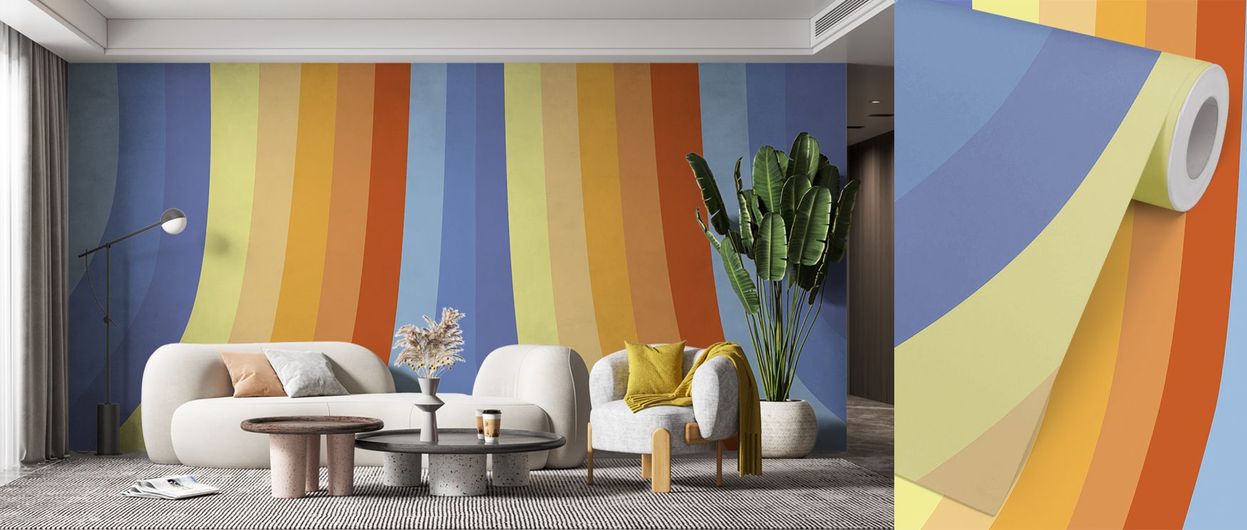 Radiant arcs highlight Hippie Rainbow Wallpaper, where tones convey vibrancy. Each detail reflects individuality. The imagery resonates with joy and freedom. Its palette enhances optimism. Interiors thrive in cheerful presence. A living room benefits with