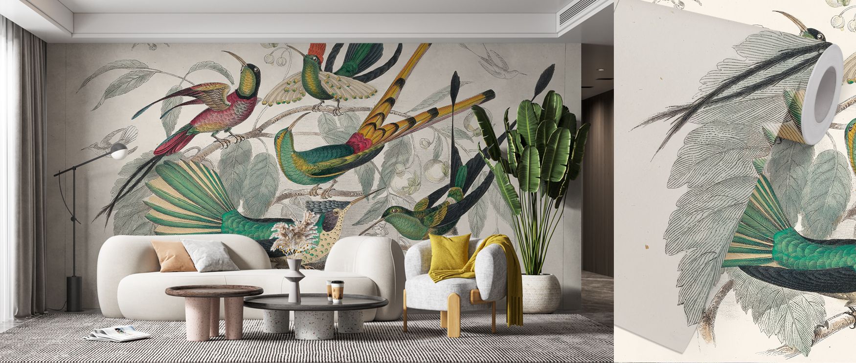 The Hummingbird Study Wallpaper expresses freedom through forms rendered with care. Birds soar across the surface, carrying elegance with every curve. Its hues embrace subtle brilliance, filling spaces with balance. A reference to the bedroom assures its 