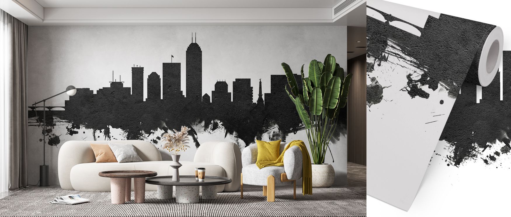 Horizons take form in the Indianapolis Indiana Skyline Black & White Wallpaper, as city outlines merge with open skies. Contrasts evoke rhythm and balance, emphasizing clean visual language. Its strong presence captivates while calming simultaneously. Wit
