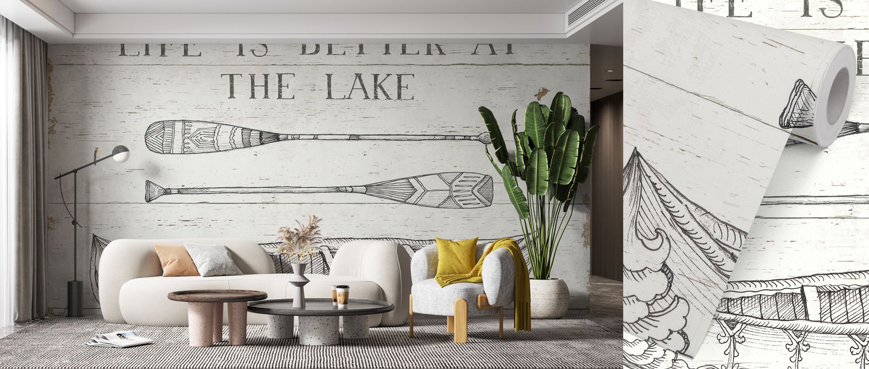 Evoking artistry, the Lake Sketches II Wallpaper conveys motion through refined sketchwork. Lines suggest reflection while tones soften depth. Its imagery feels peaceful, grounding interiors with quiet inspiration. With a note on office walls, adaptabilit