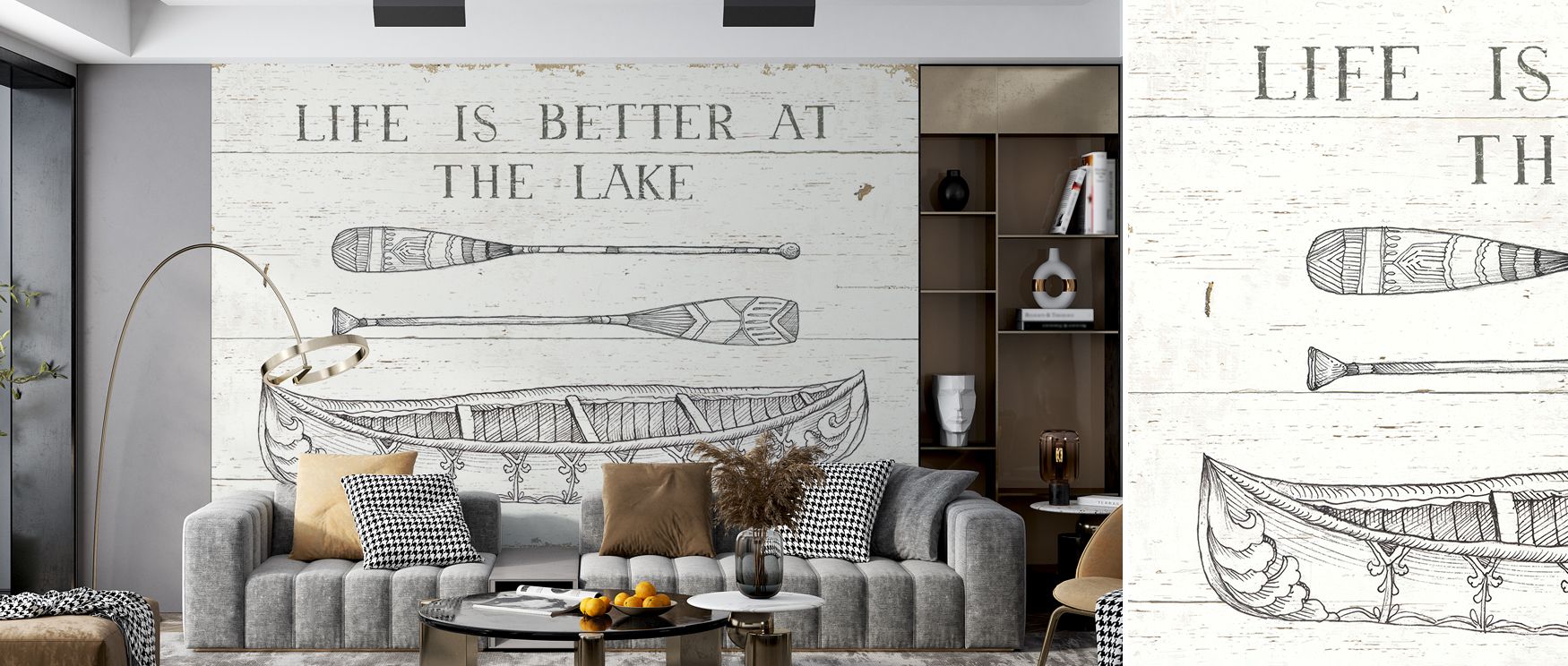 The Lake Sketches II Wallpaper embodies flowing tranquility, where art mirrors water’s rhythm. Its simple strokes carry subtle strength, balancing softness with refinement. The palette feels timeless. With mention of bedrooms, it proves adaptable, infusin