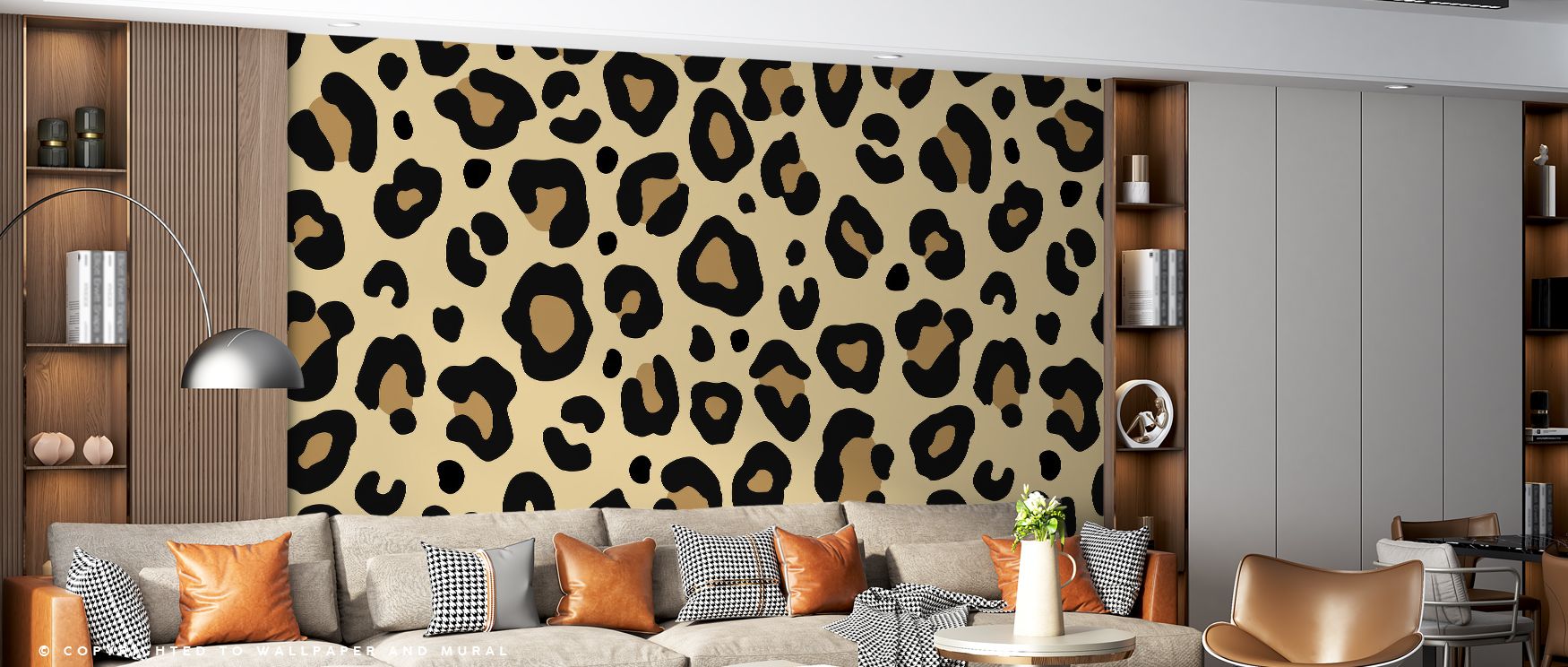 A striking depiction of Leopard Skin Grrrrrr on Repeat Premium Wallpaper shows undulating spots and bold textures across warm tones, reflecting the majesty of nature. This repetition builds intensity that captivates the eye, celebrating freedom and moveme