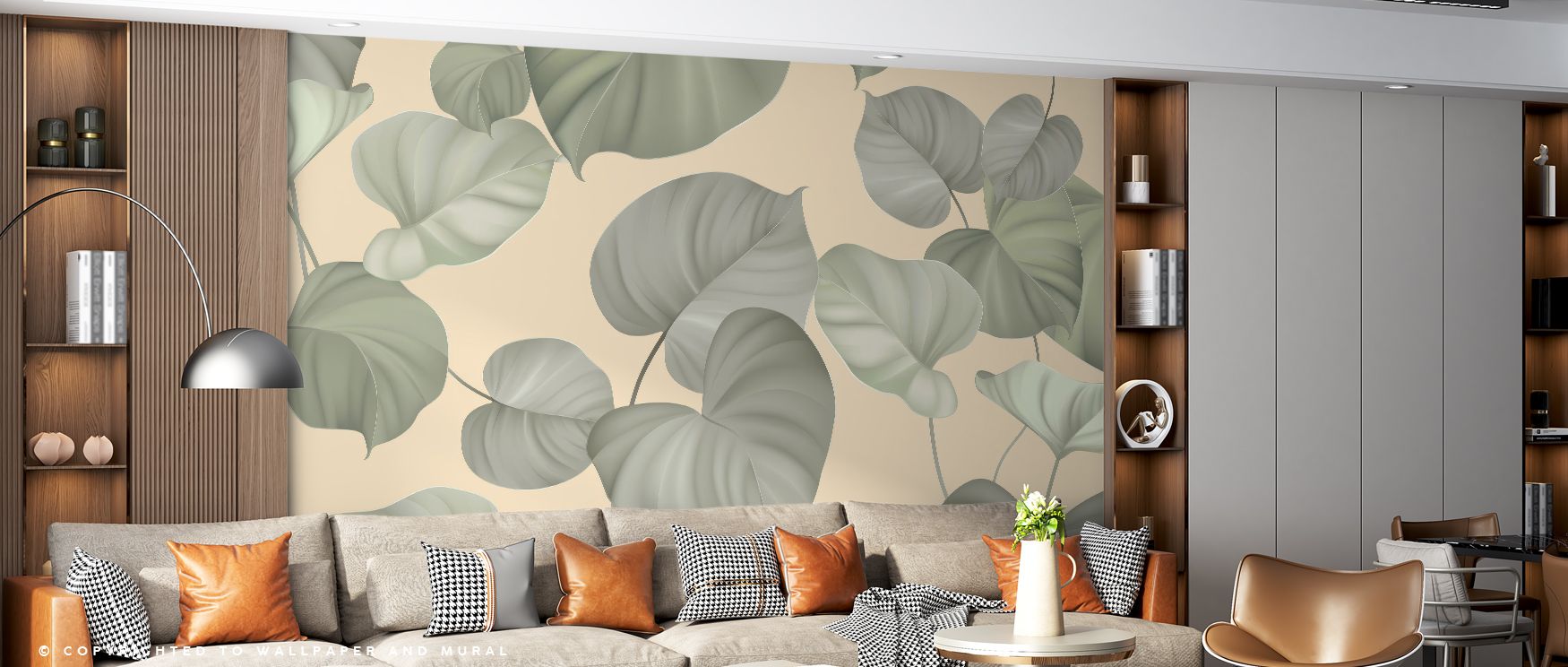 With natural sophistication, Levitating Leaves Premium Wallpaper portrays suspended foliage that suggests effortless movement. Its rich tonal variations add visual depth, blending green shades into balanced compositions. The surface invites peace and insp