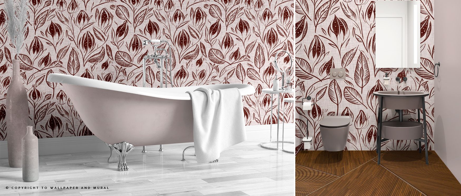 With bold detail, Lille, Brick Red Premium Wallpaper emphasizes the intensity of color and pattern. The palette blends deep reds with grounding browns, producing a look both modern and enduring. Its strength lies in its simplicity, drawing out architectur