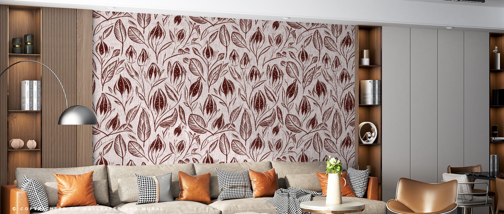 Immersed in bold hues, Lille, Brick Red Premium Wallpaper carries warmth and visual richness that radiates confidence. Its layered tones feel textural and artistic, capturing the essence of brick-inspired charm. The surface glows with vibrance, adding dim