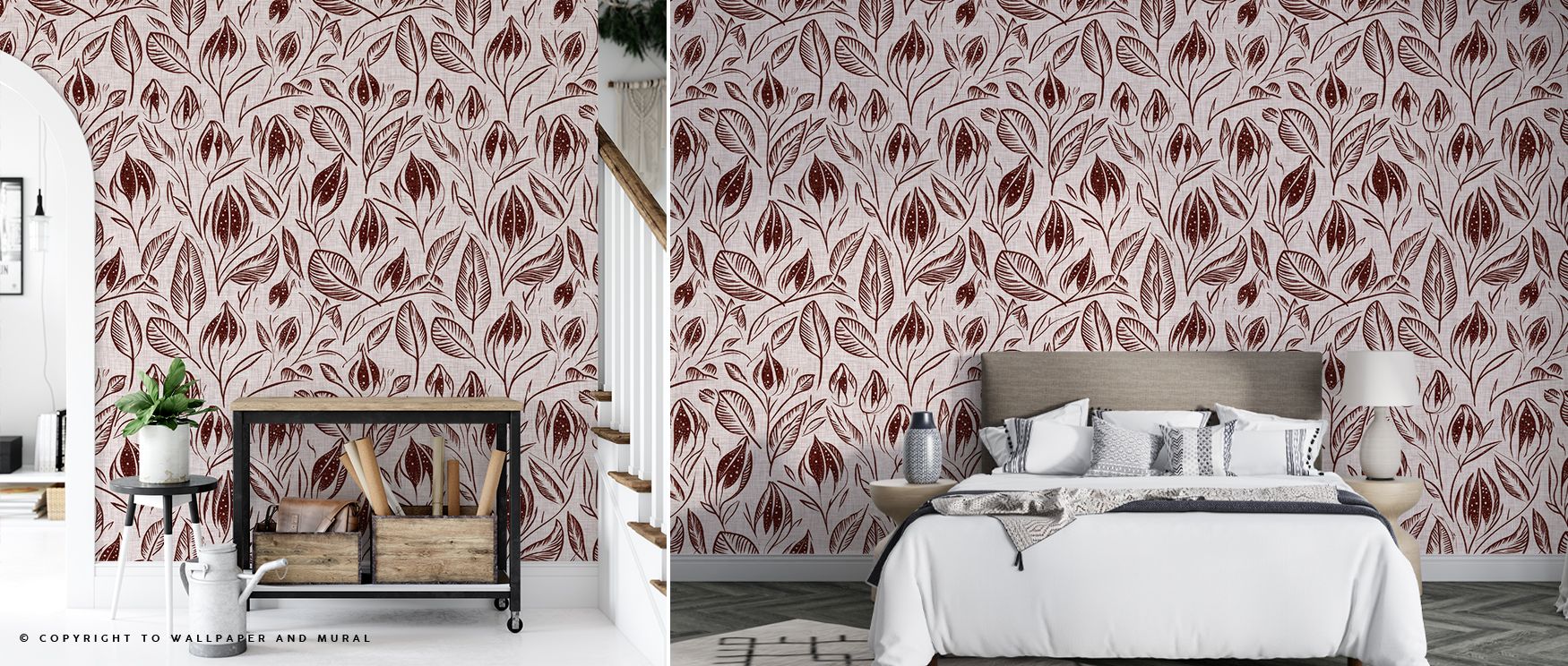 The design captures Lille, Brick Red Premium Wallpaper with sophisticated simplicity. Its interplay of earthy reds provides energy while grounding décor with calm. The palette conveys warmth, giving walls strong character that feels inviting and secure. T
