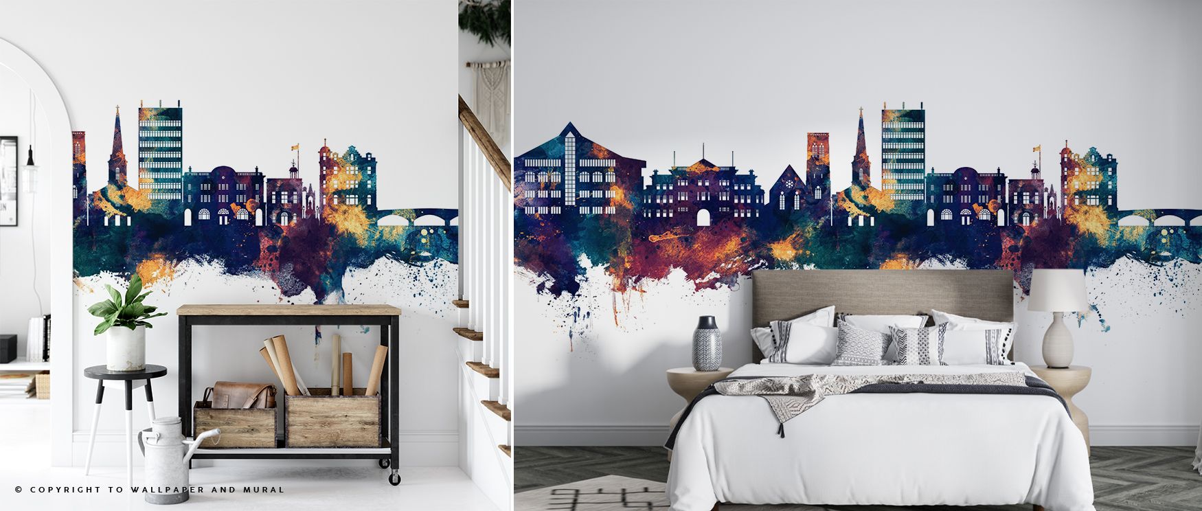 Emerging with grandeur, Lincoln England Skyline Purple & Gold Wallpaper depicts the city glowing across radiant surfaces. The composition highlights harmony and vibrance, producing rhythm and charm. Its palette feels timeless and expressive. A sophisticat