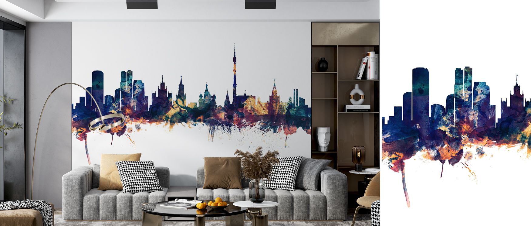 With glowing contrasts, Moscow Russia Skyline Blue & Bronze Wallpaper turns architecture into bold decorative imagery, producing backdrops that inspire sophistication, cultural beauty, and timeless metropolitan artistry. 