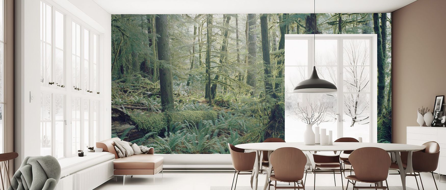 Organic artistry emerges in Moss Everywhere Wallpaper as green hues layer across surfaces, turning walls into immersive decorative features filled with vibrancy and refined charm. 