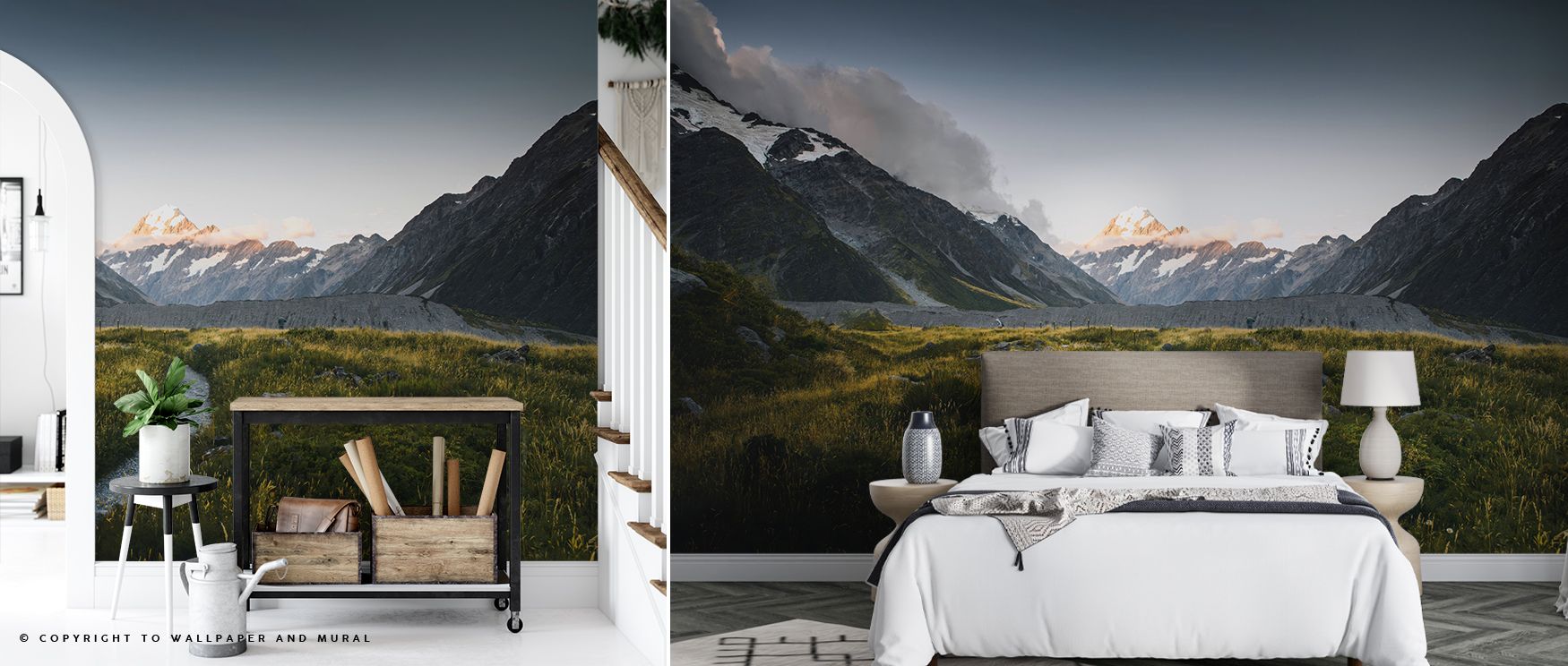 Scenic artistry emerges in Mount Cook Wallpaper, producing wall imagery that conveys tranquility and natural charm while inspiring adventurous decorative themes. 