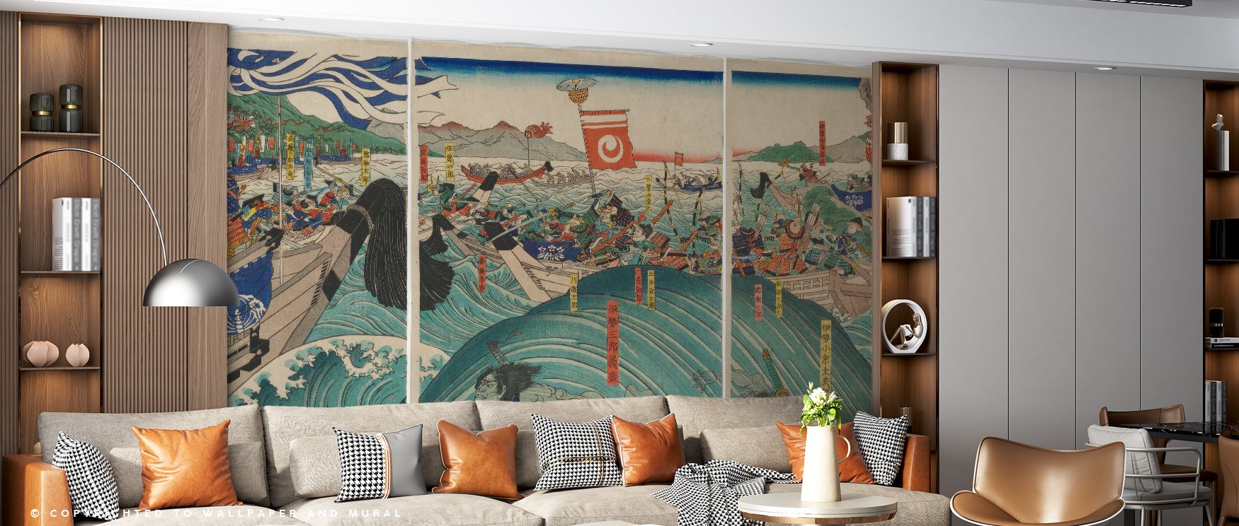 In rhythmic detail, Ocean Brawl Wallpaper glows with bold movement. Bedrooms welcome calm serenity, offices gain modern professionalism, and living rooms achieve lively presence, producing walls filled with artistic balance.