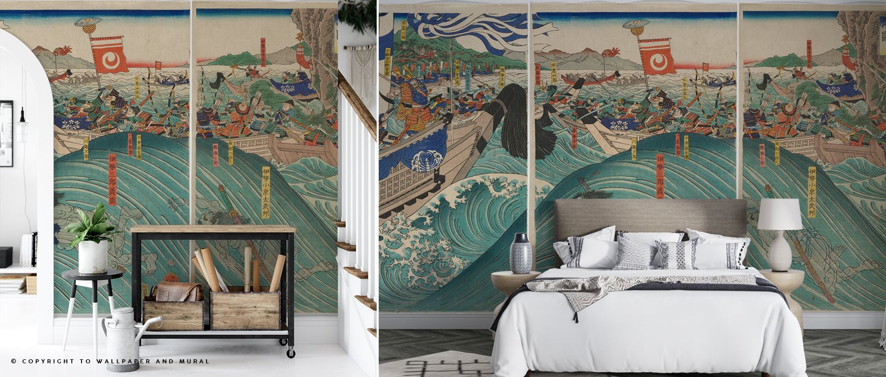 Ocean Brawl Wallpaper conveys raw sea power through textured imagery. Living rooms sparkle with modern vibrancy, bedrooms with tranquility, and offices with refinement, creating versatile decorative backdrops.