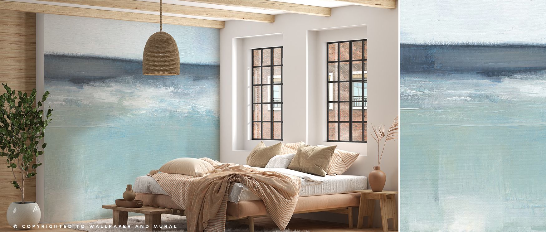 With Over and Under Wallpaper, geometric artistry takes center stage, transforming walls into living patterns. The interplay of detail creates vibrancy, inspiring interiors that merge contemporary sophistication with decorative elegance in spaces like bed