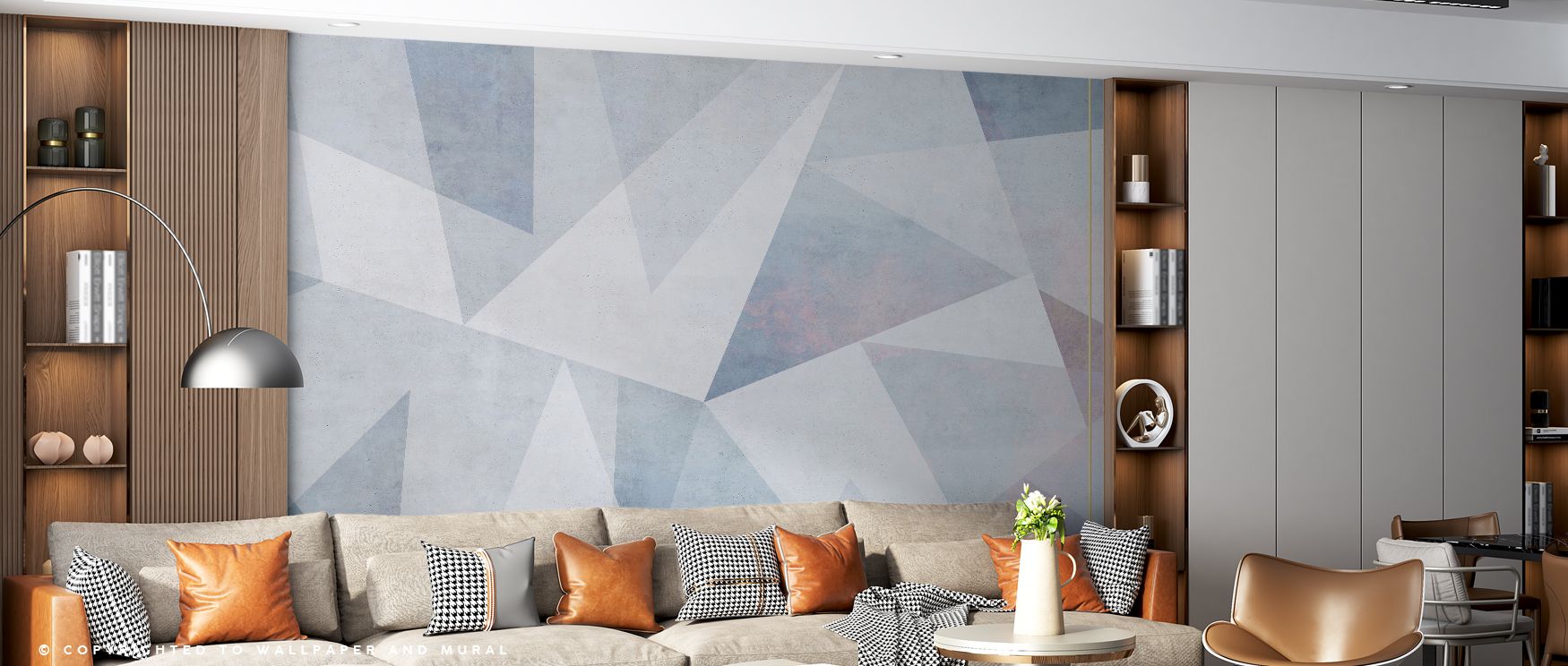 Pastel Concrete Wall Wallpaper emphasizes modern minimalism where texture meets soothing color. Its subtle tones uplift interiors, giving walls balance and elegance, perfect for contemporary bedrooms or creative office spaces. 