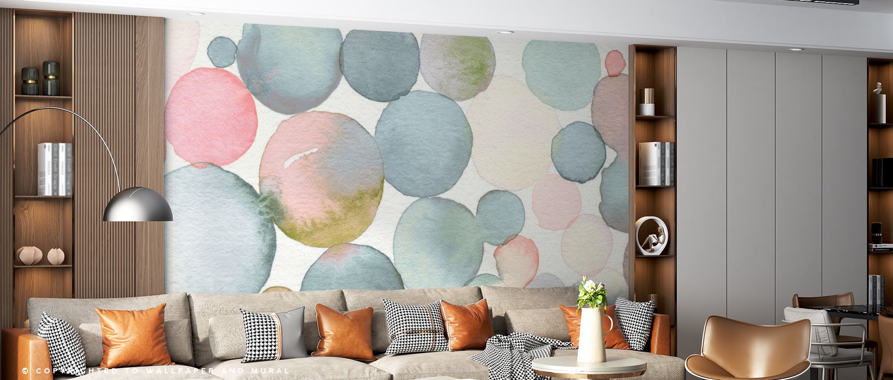 Pastel Drops Wallpaper captures spontaneity through colorful detail, turning plain walls into lively canvases. Its cheerful rhythm fills interiors with decorative brightness, enhancing nurseries or bedrooms with joyful energy. 
