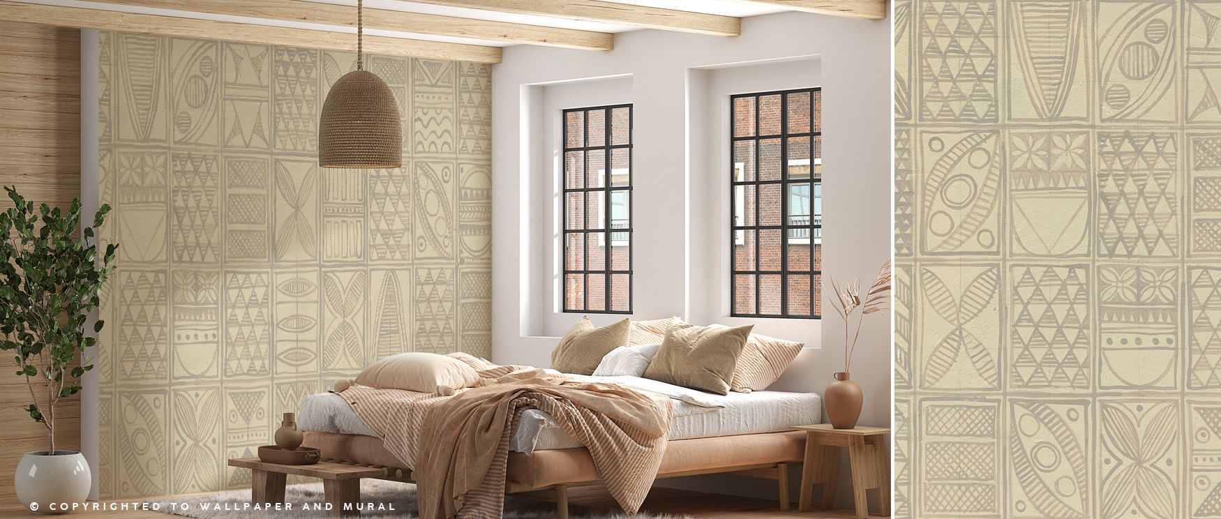 Patterns of the Amazon Wallpaper reveals dense visual rhythm, with lines and shapes echoing rainforest mystery. Interiors embrace vibrance, filling bedrooms or creative spaces with exotic charm. 