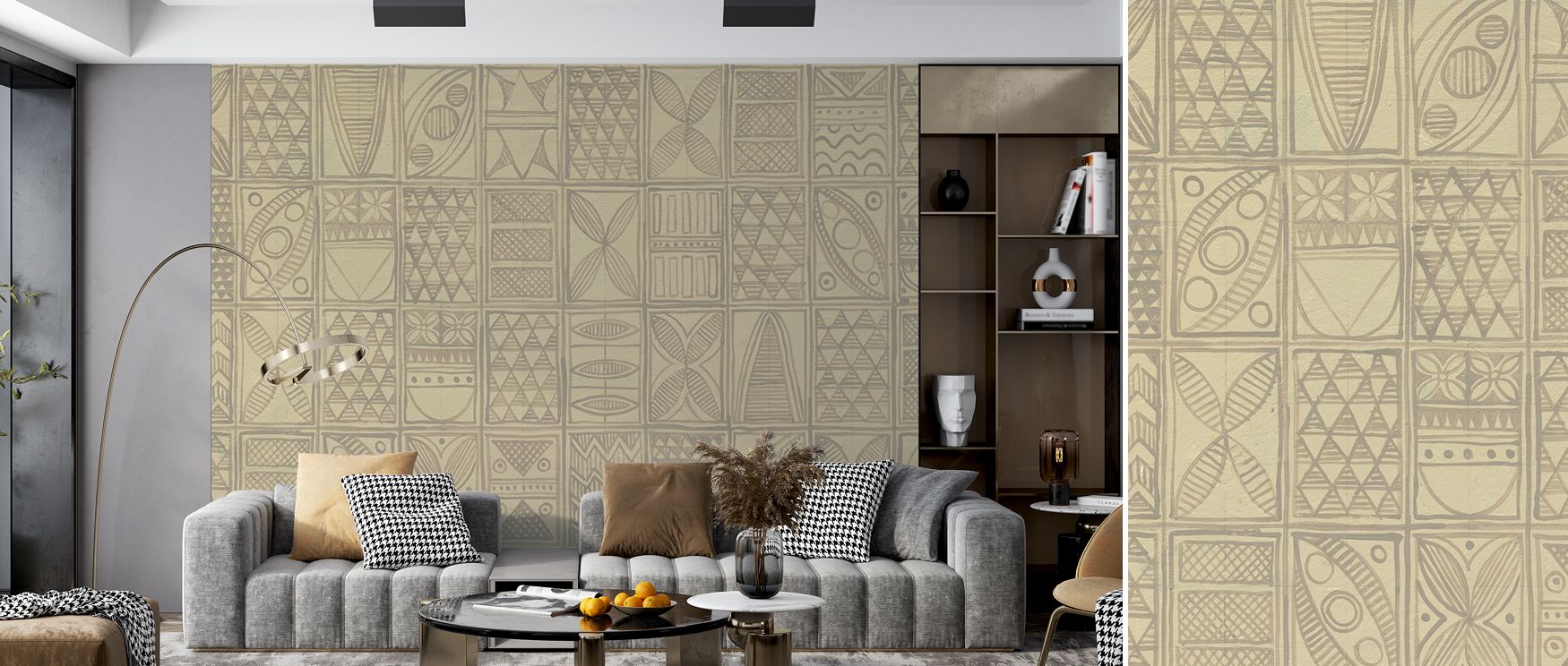 Patterns of the Amazon Wallpaper conveys mystery, weaving shapes that echo rainforest beauty. Interiors become filled with tropical flair, inspiring bedrooms or living rooms with wild creativity. 