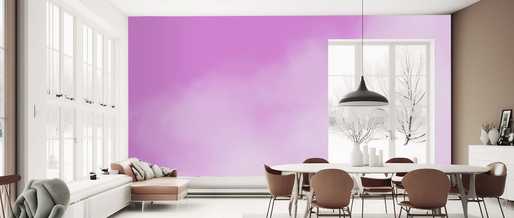 Pink Won Wallpaper radiates modern energy, with pink hues inspiring creativity. Interiors glow with charm, making playrooms or living spaces cheerful and vibrant. 
