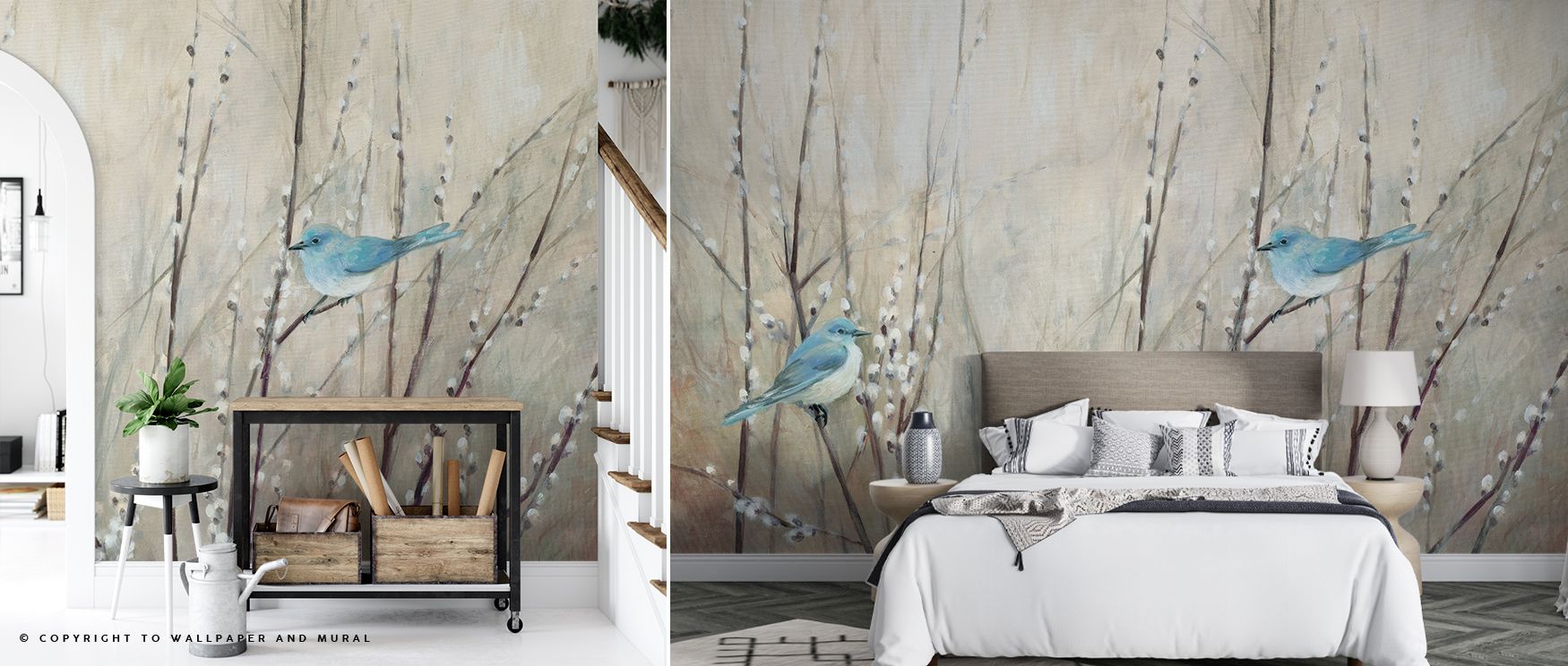 Elegance emerges through Pretty Birds Neutral Wallpaper, where muted backgrounds hold delicate figures. Their posture and detail enrich interiors with subtle artistry. The wallpaper uplifts walls without overwhelming, making bedrooms or studies feel balan
