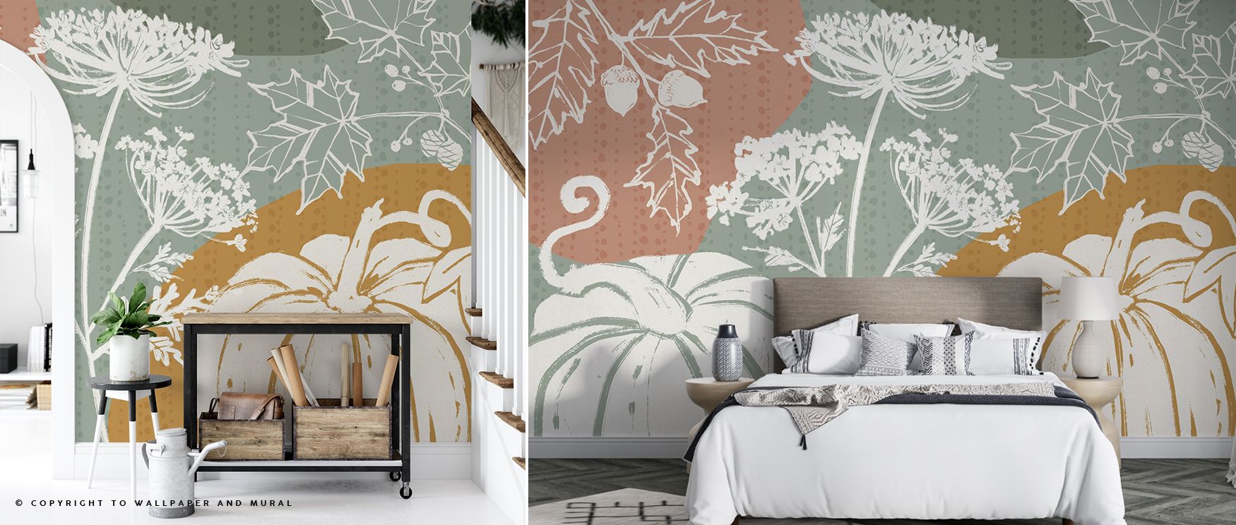 Soft transitions highlight Pumpkin Tones Wallpaper, where colors shift gently to form harmony. Each shade enriches interiors with comfort, evoking seasonal spirit. The design enhances walls, making kitchens or bedrooms inviting and warm.