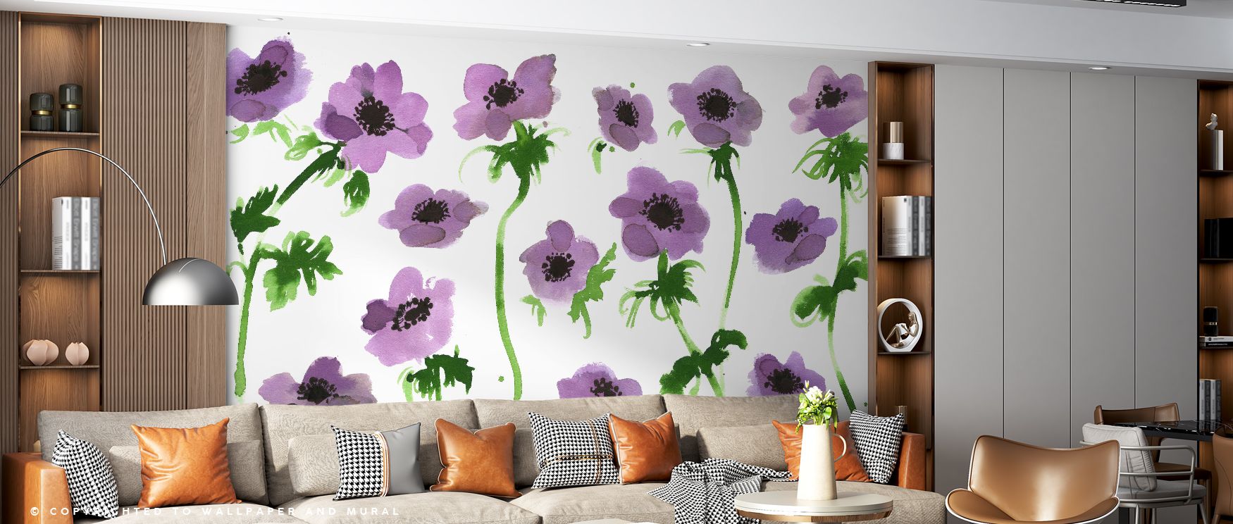 The beauty of Purple Anemones Wallpaper lies in its balance of vibrant petals and shaded tones. Each detail feels immersive, offering visual depth. Interiors gain artistry that uplifts atmosphere, filling spaces with floral elegance. Ideal for bedrooms or