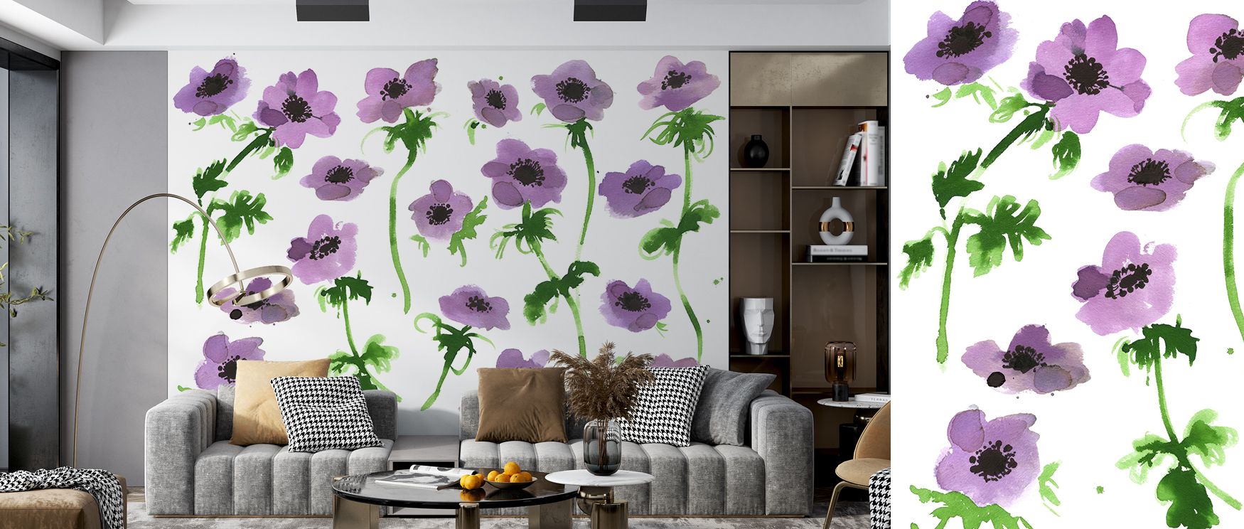 Rich tones breathe within Purple Anemones Wallpaper, where blossoms evoke natural rhythm. Each petal adds vibrancy, while overall balance conveys calm. The design captures elegance without overwhelming, creating walls that celebrate floral beauty. Suitabl