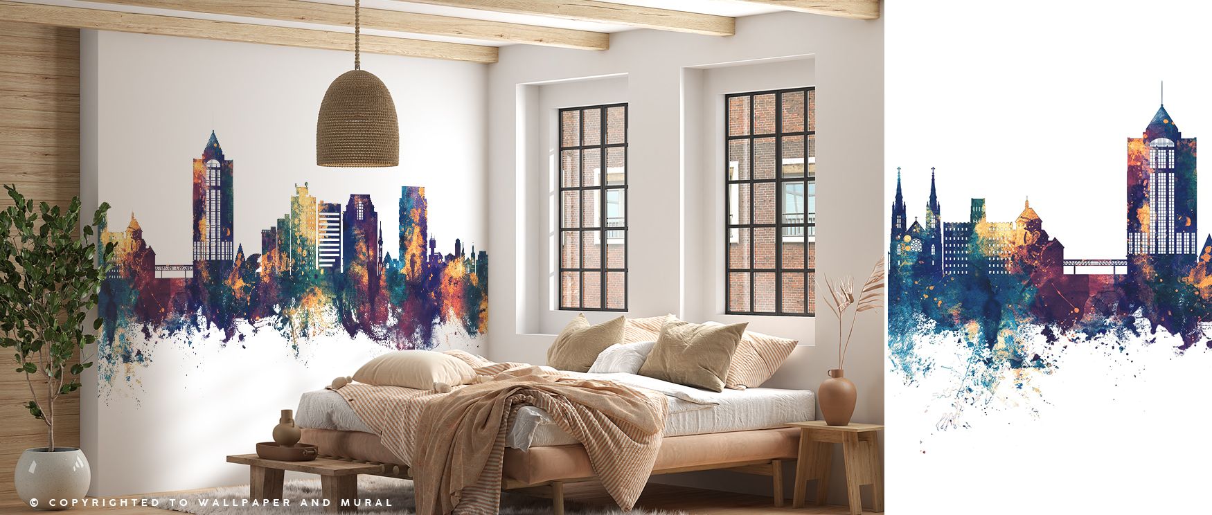 Urban presence thrives in Roanoke Virginia Skyline Blue & Bronze Wallpaper, where structures radiate character. The palette highlights detail, offering timeless artistry. Interiors transform into stylish spaces, filled with elegance and balance.