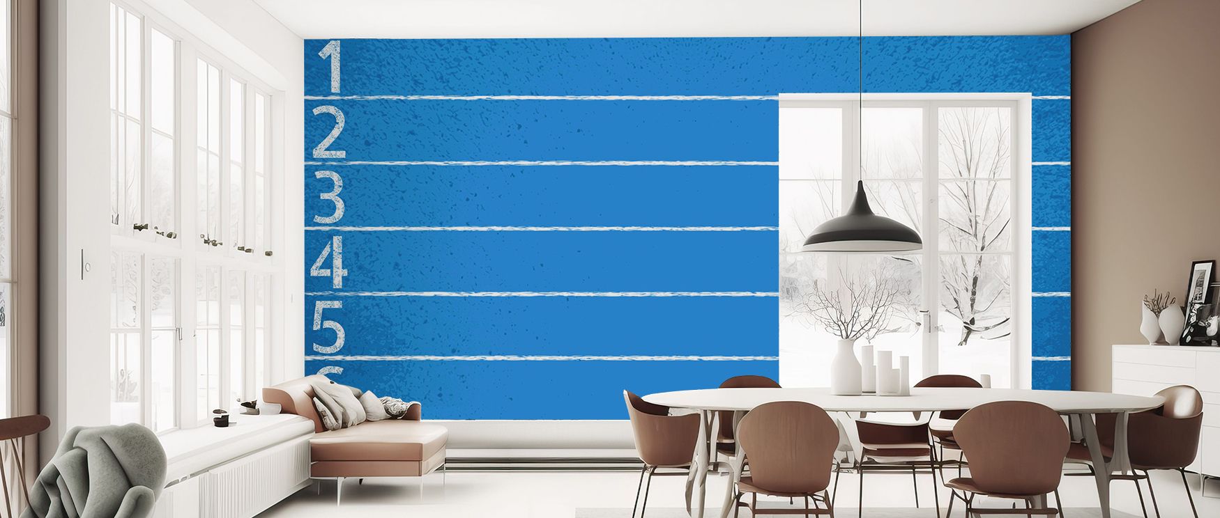 Motion dominates Run It Out Wallpaper, balancing bold lines with vivid tones. The design inspires lively rhythm, enhancing interiors with energy. Bedrooms or game rooms glow with sporty charm.