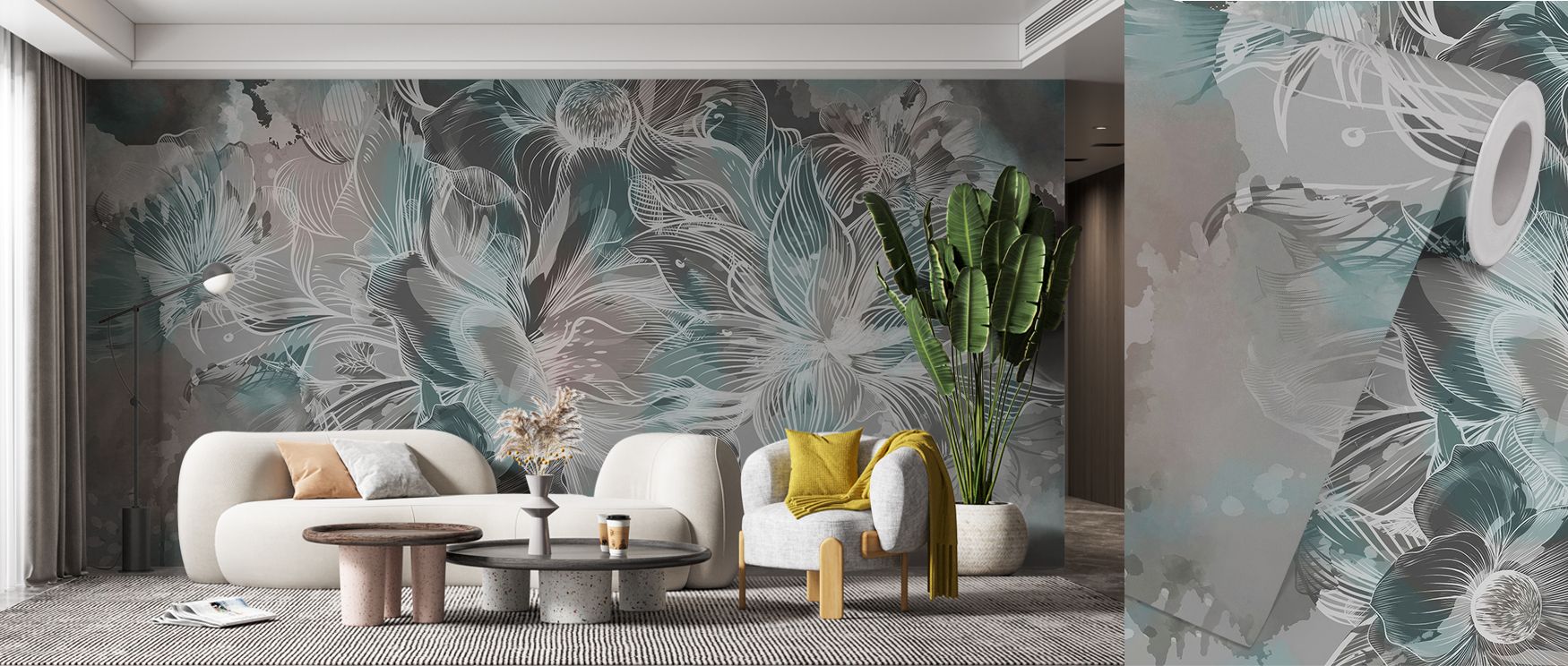 Tranquility emerges in Seeing Through Leaves Green Wallpaper, where leafy patterns enrich walls. The palette conveys calm rhythm, uplifting spaces. Bedrooms or offices glow with soothing presence.