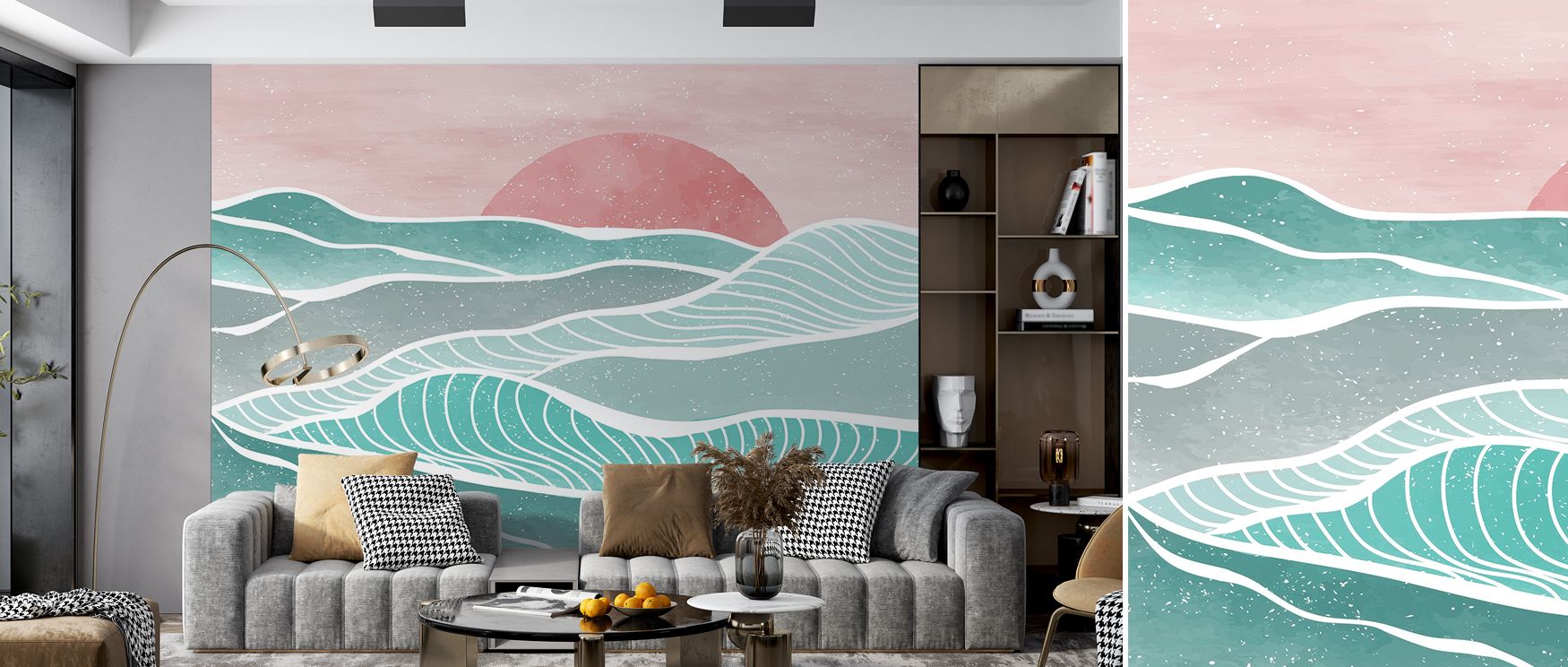 Golden brilliance defines Shikoku Sunset Wallpaper, where horizons glow with grace. Each detail conveys tranquility, uplifting interiors. Living rooms or bedrooms glow with charm.