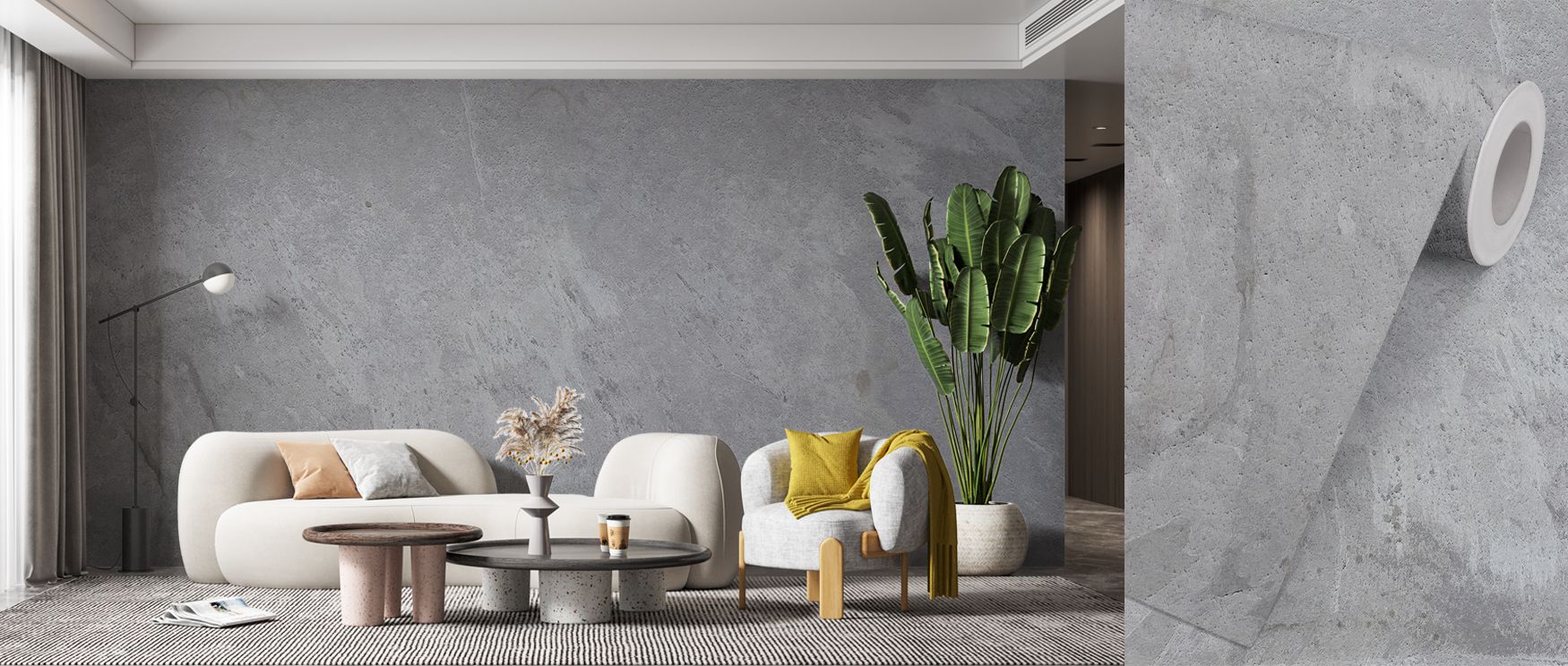 Modern restraint thrives in Slab of Gray Wallpaper, where gray tones feel expansive. Each pattern conveys simplicity, shaping interiors with minimal grace. Bedrooms or offices benefit from calm atmosphere.