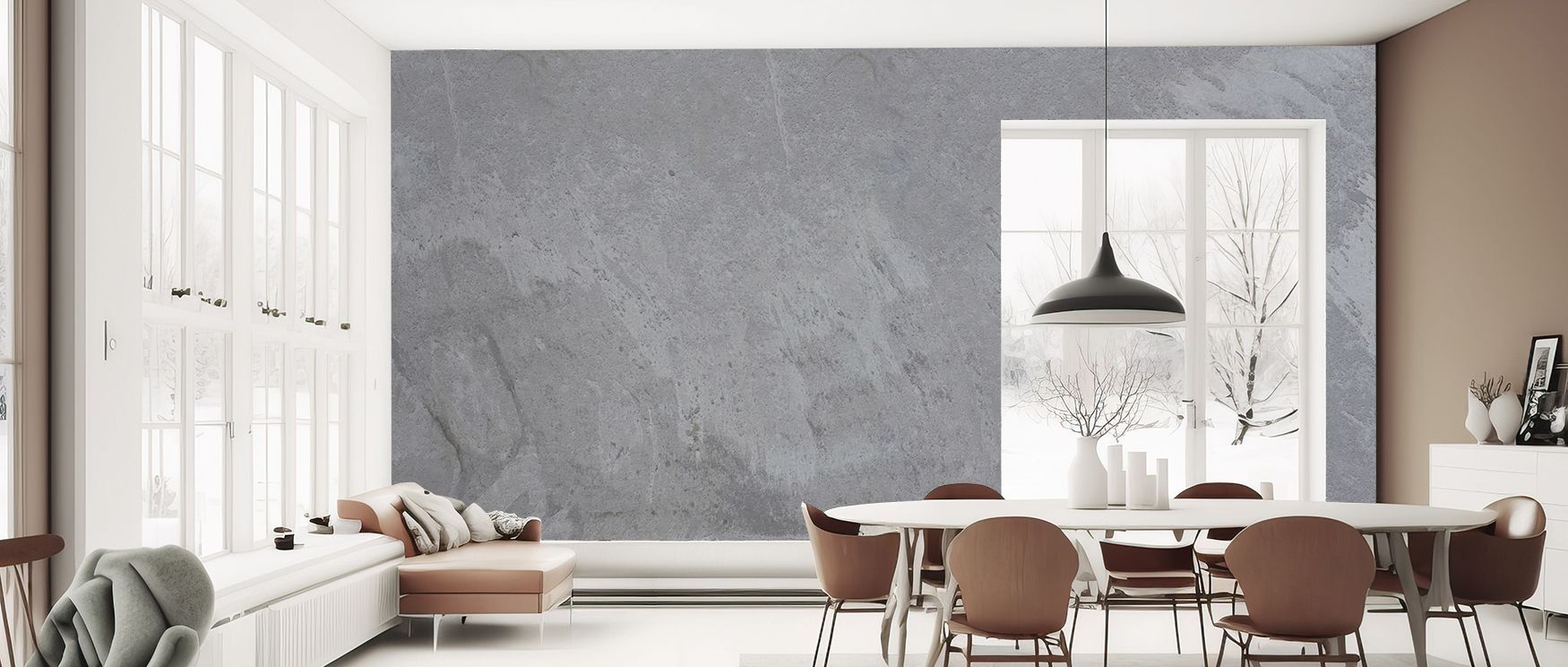 Contemporary elegance fills Slab of Gray Wallpaper, where patterns inspire rhythm. Each slab-like line adds charm, uplifting interiors. Living rooms glow with balance and serenity.