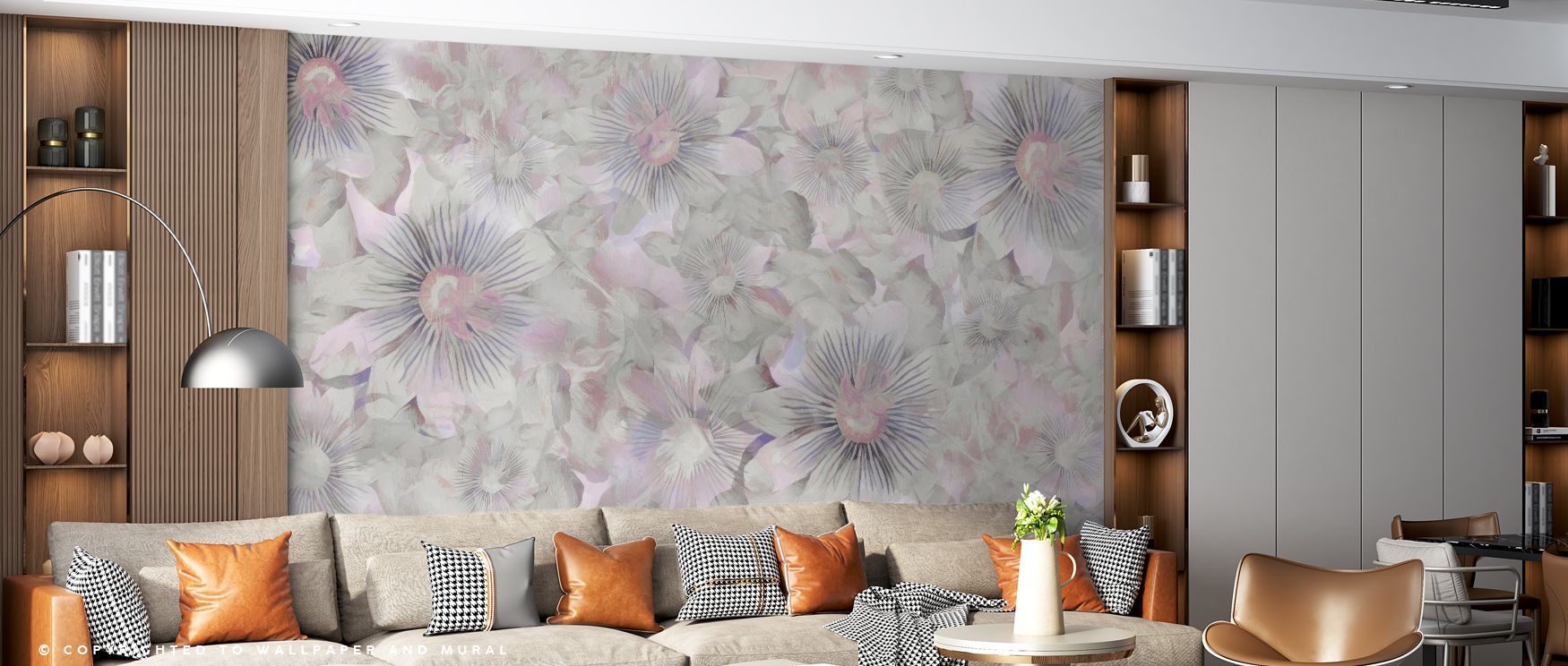 Happy tones animate Smiling Flowers Wallpaper, where blossoms radiate character. Each smile adds warmth, turning walls into playful retreats. Children’s rooms or playrooms glow with joy.
