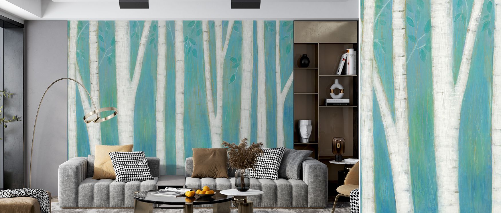 Calm energy shines in Spring Woods Wallpaper, where seasonal tones highlight forest grace. The imagery conveys renewal, enriching interiors. Walls glow with serenity, making bedrooms or offices peaceful sanctuaries.