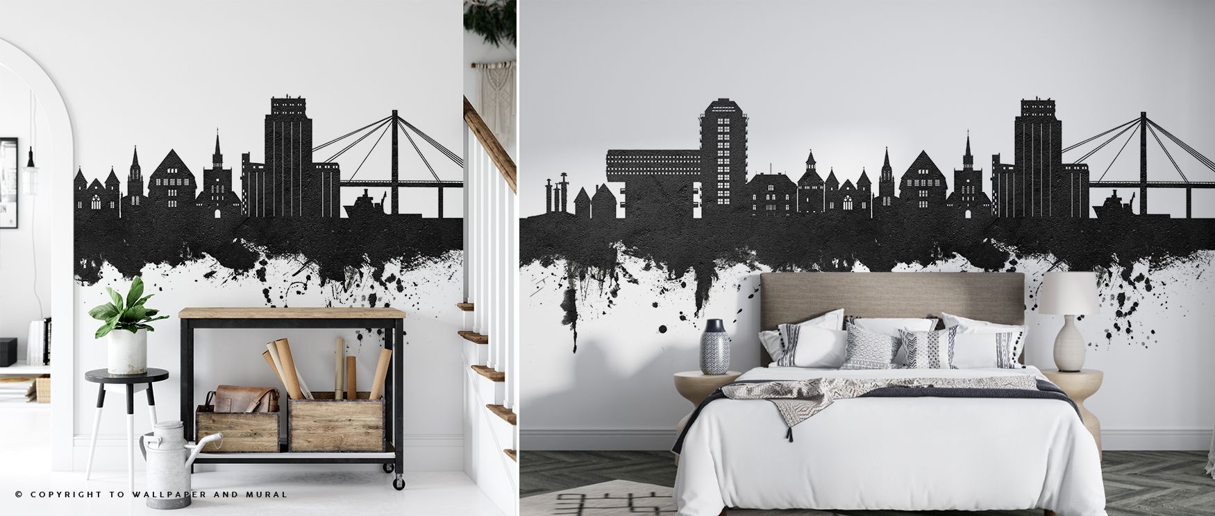 Balanced elegance defines Stavanger Norway Skyline Black & White Wallpaper, where architecture radiates strength. The palette conveys calmness, turning walls into urban sanctuaries. Living rooms or studies glow with heritage-inspired refinement.