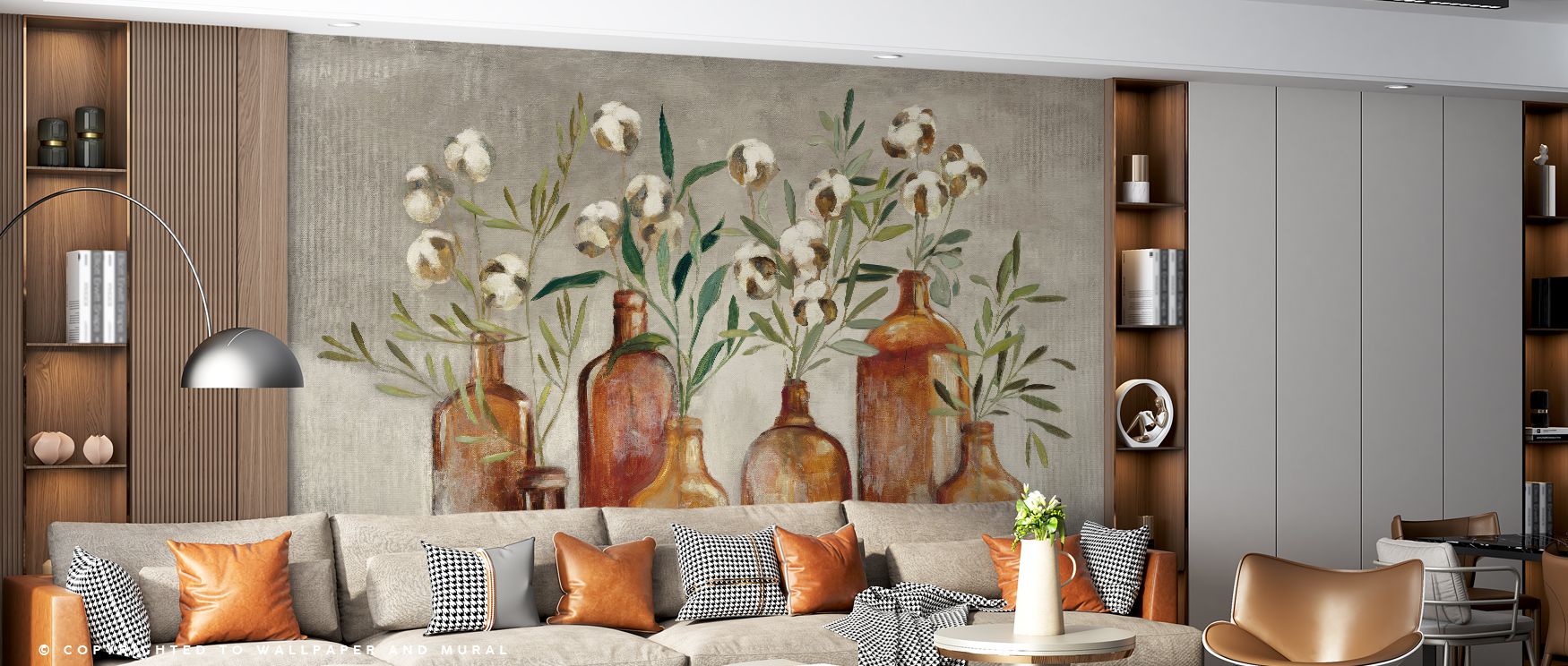 Refined artistry defines Still Life Flasks Wallpaper, where detailed tones highlight elegance. Each element conveys balance, turning walls into serene backdrops. Living rooms or bedrooms glow with creative presence, filled with calm charm.